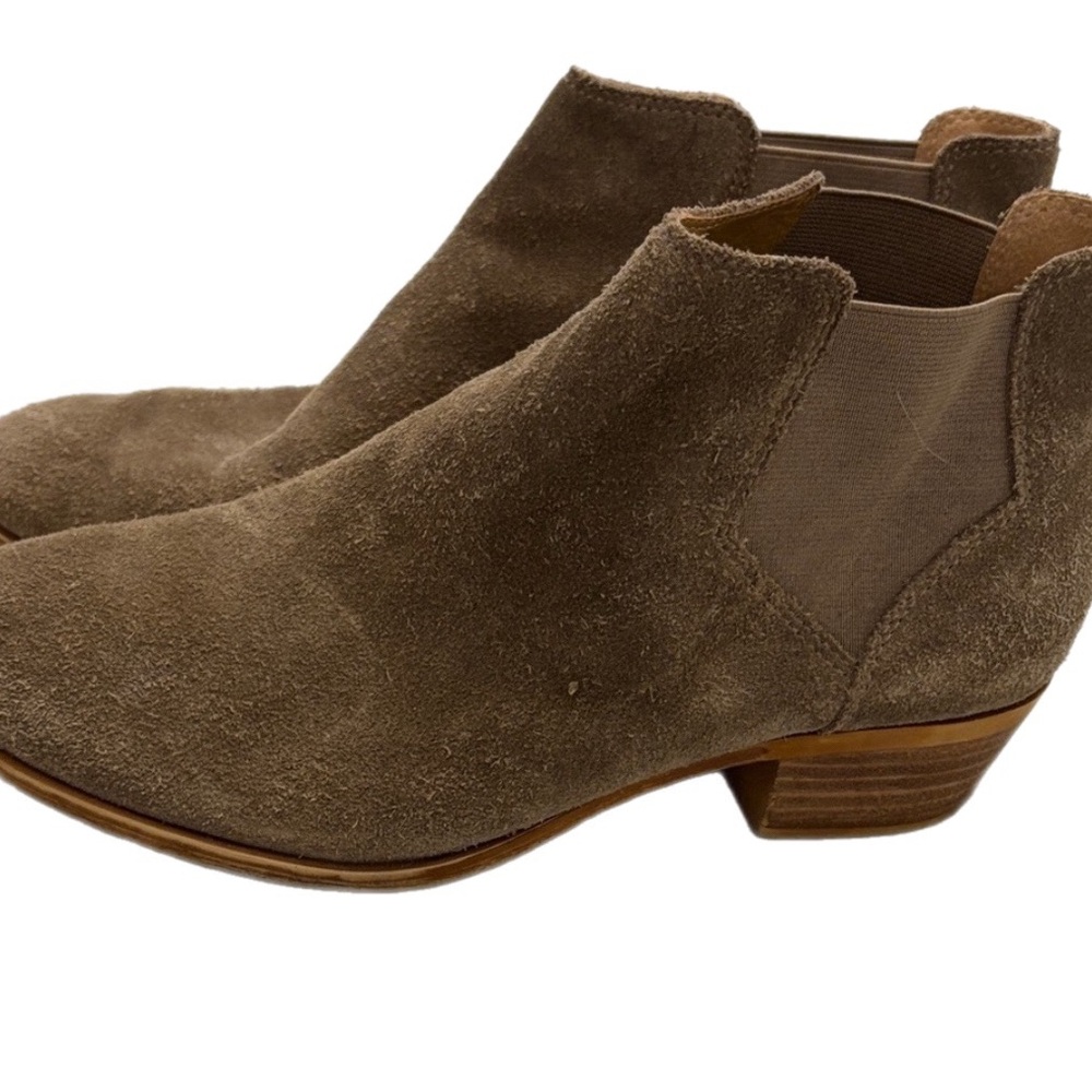 Lucky Brand Suede Ankle Booties - Brown - Picture 2 of 5